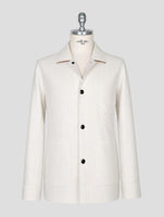 Kiton White Cashmere Silk Coat