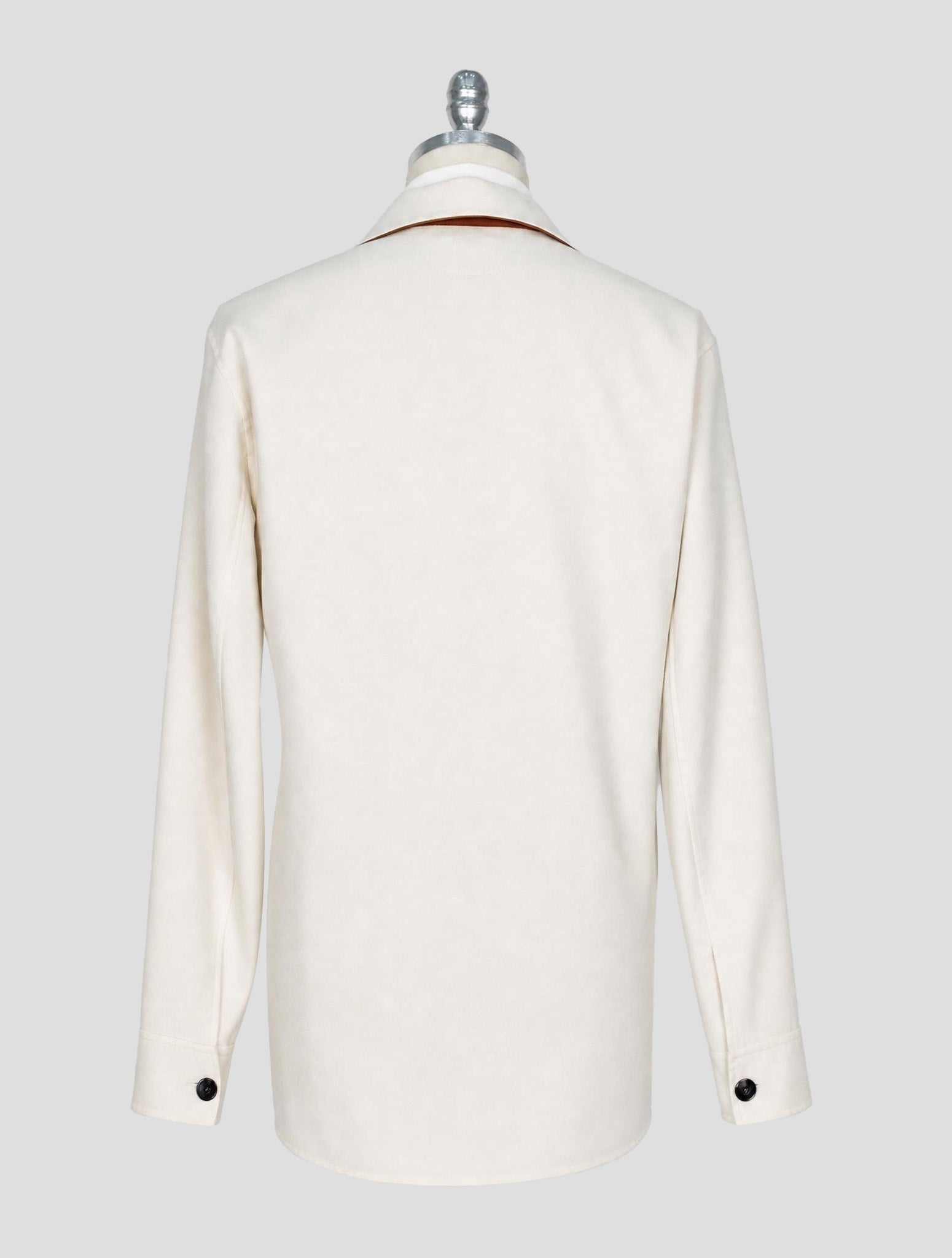 Kiton White Cashmere Silk Coat