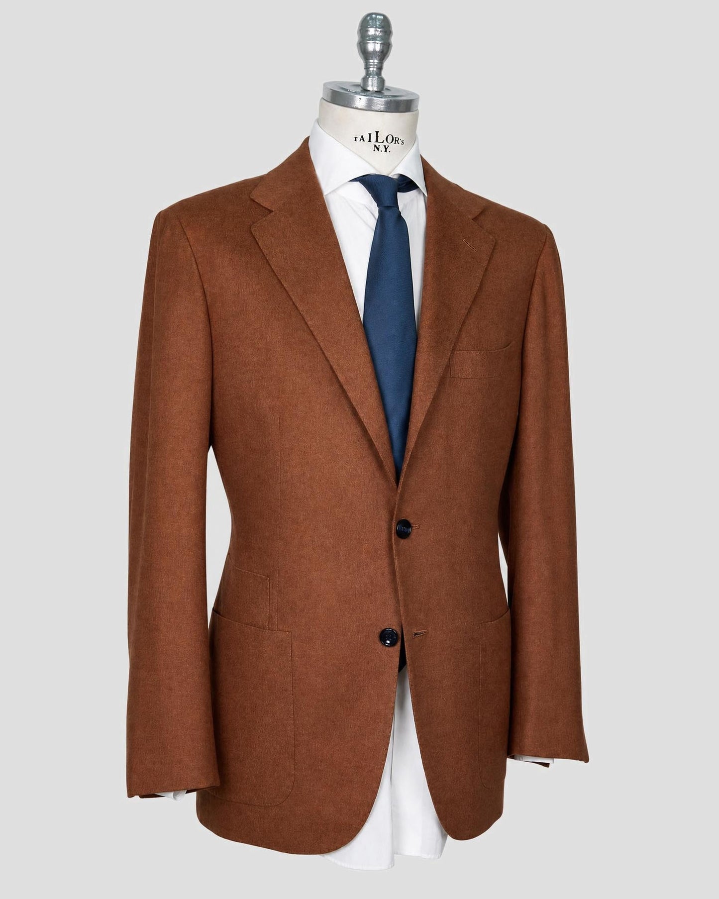 Kiton Brown Blazer Cashmere Silk Blazer