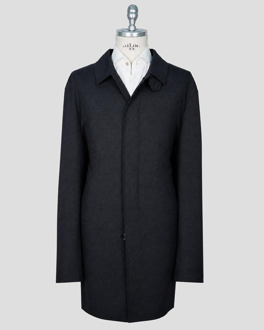 Kiton Gray Vrigin Wool Pa Ea Ovecoat