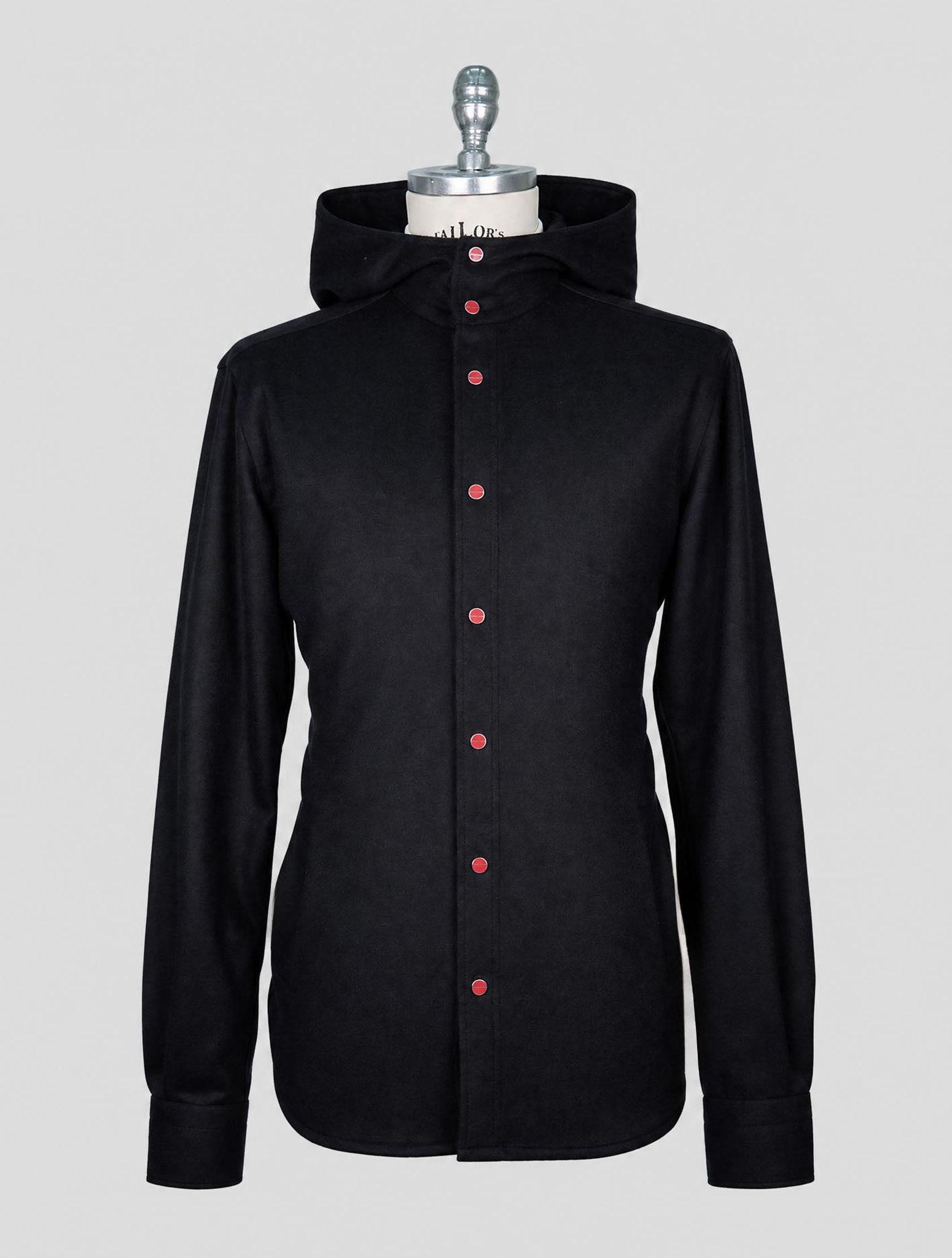 Kiton Black Cashmere Mariano Shirt