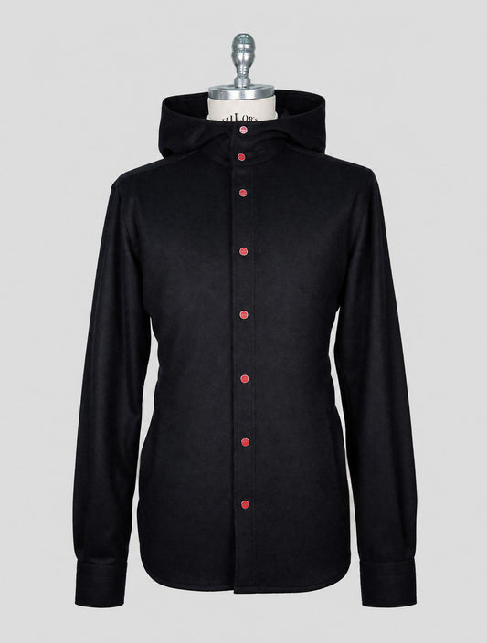 Kiton Black Cashmere Mariano Shirt