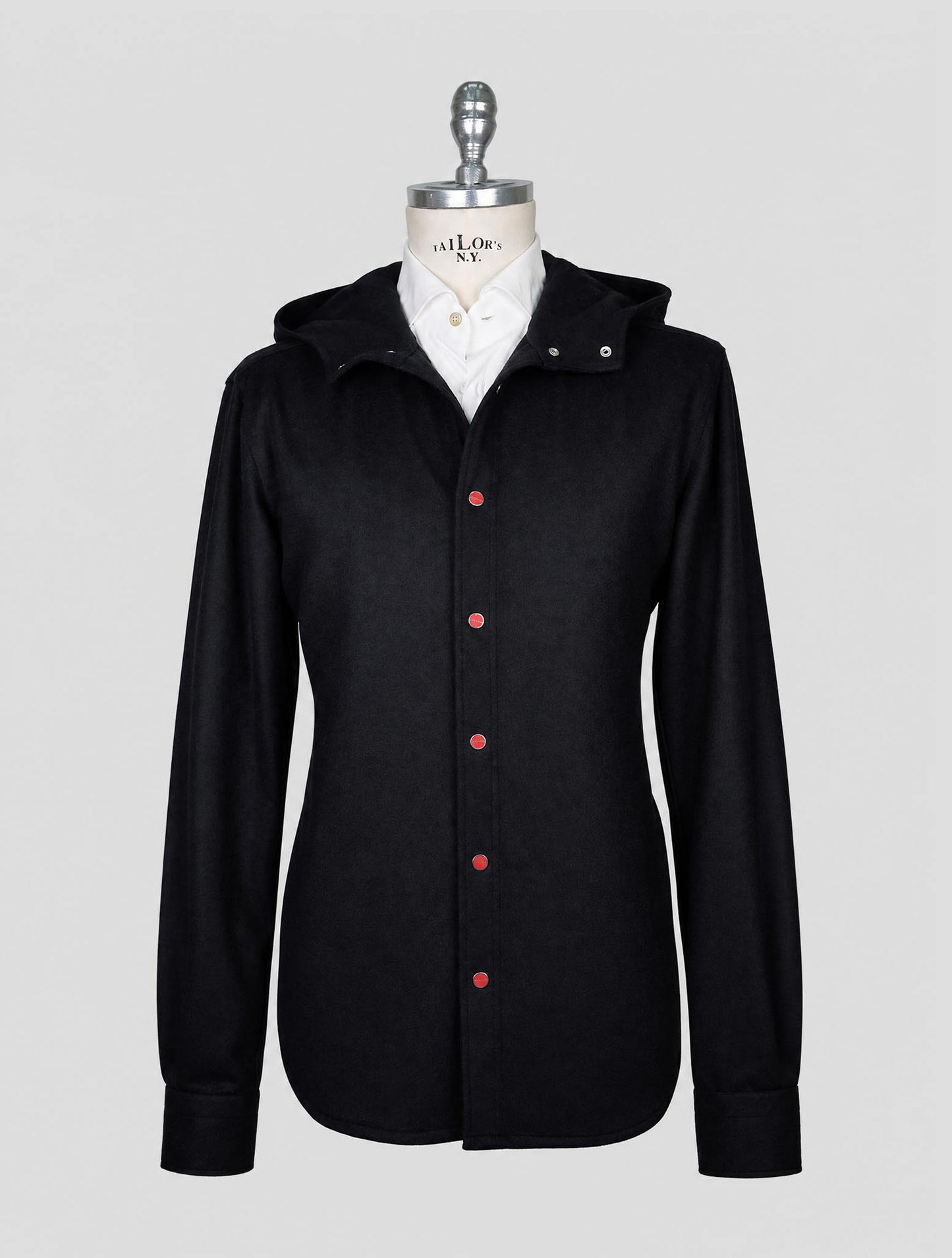 Kiton Black Cashmere Mariano Shirt