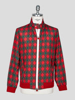 Kiton Red Green Pl Coat