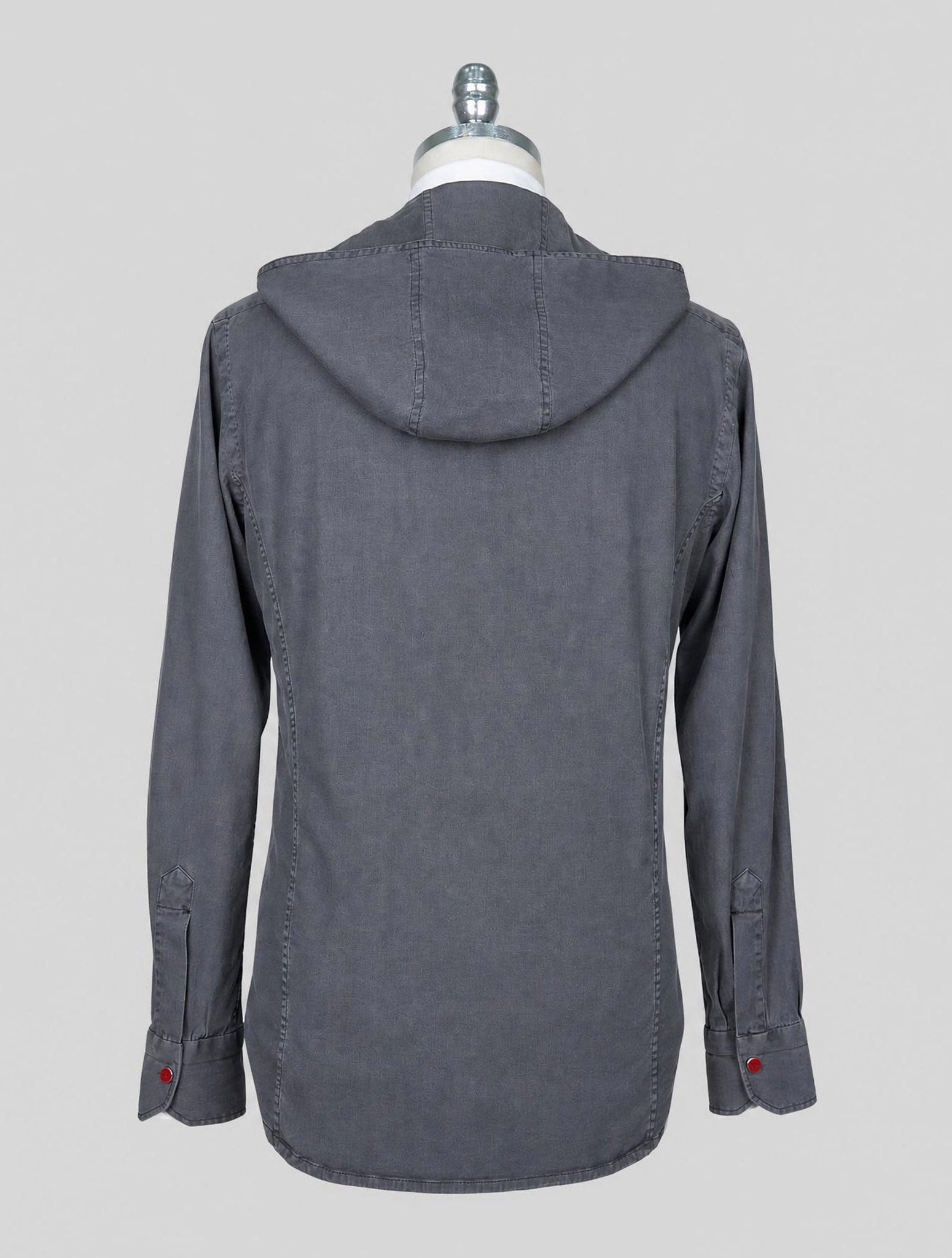 Kiton Gray Cotton Ea Mariano Shirt