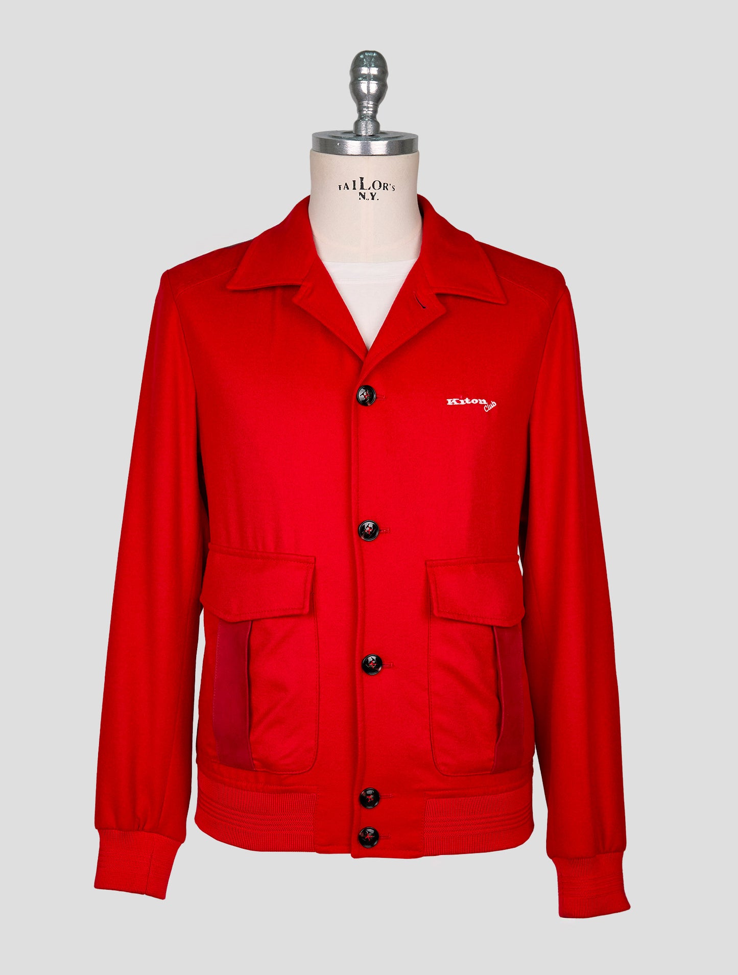 Kiton Red Cashmere Coat