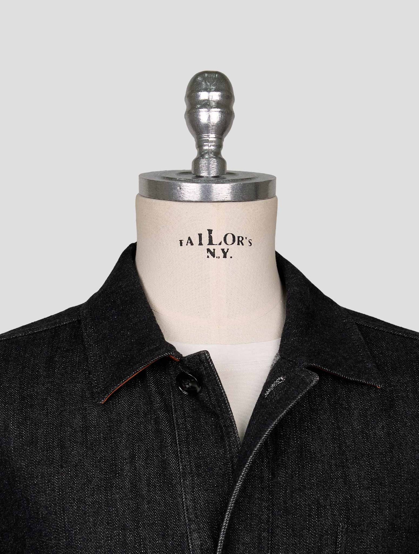 Kiton Black Cotton Ea Coat