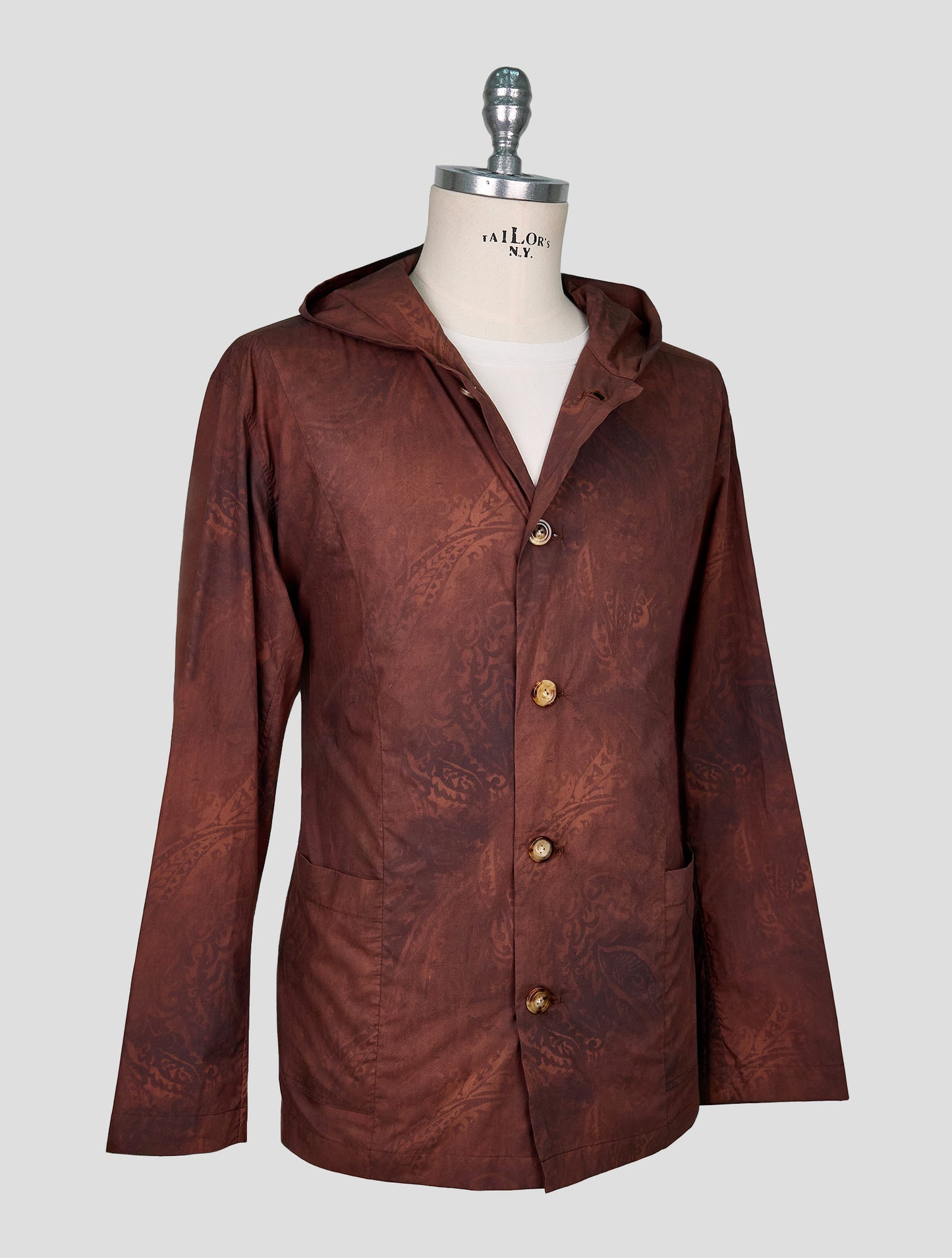 Kiton Brown Cotton Luca Shirt