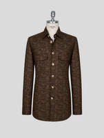 Kiton Brown Cotton Shirt