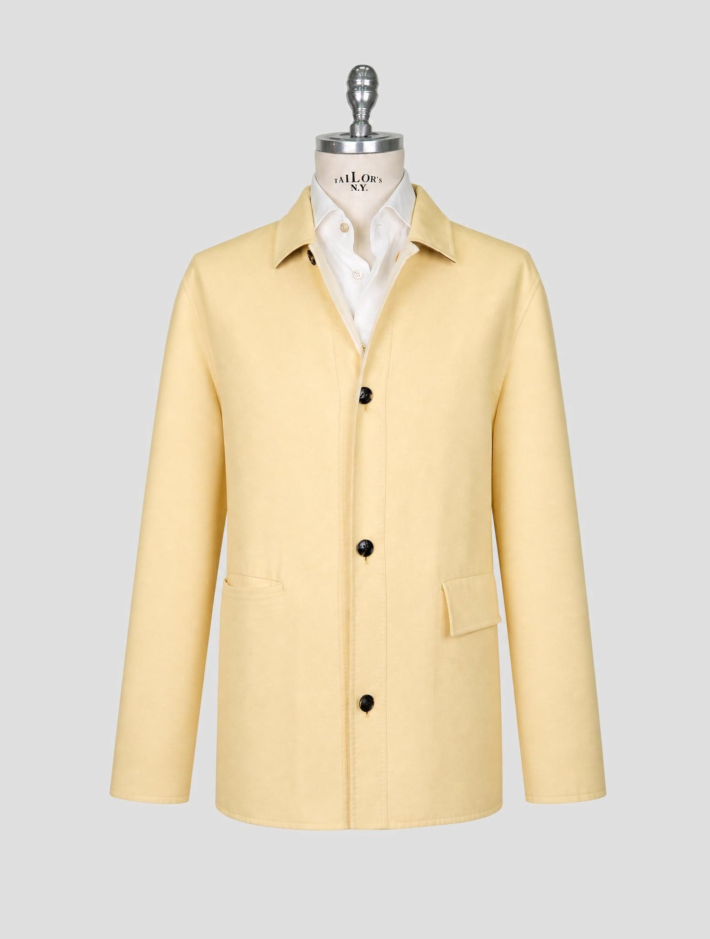 Kiton Yellow Cashmere Silk Coat