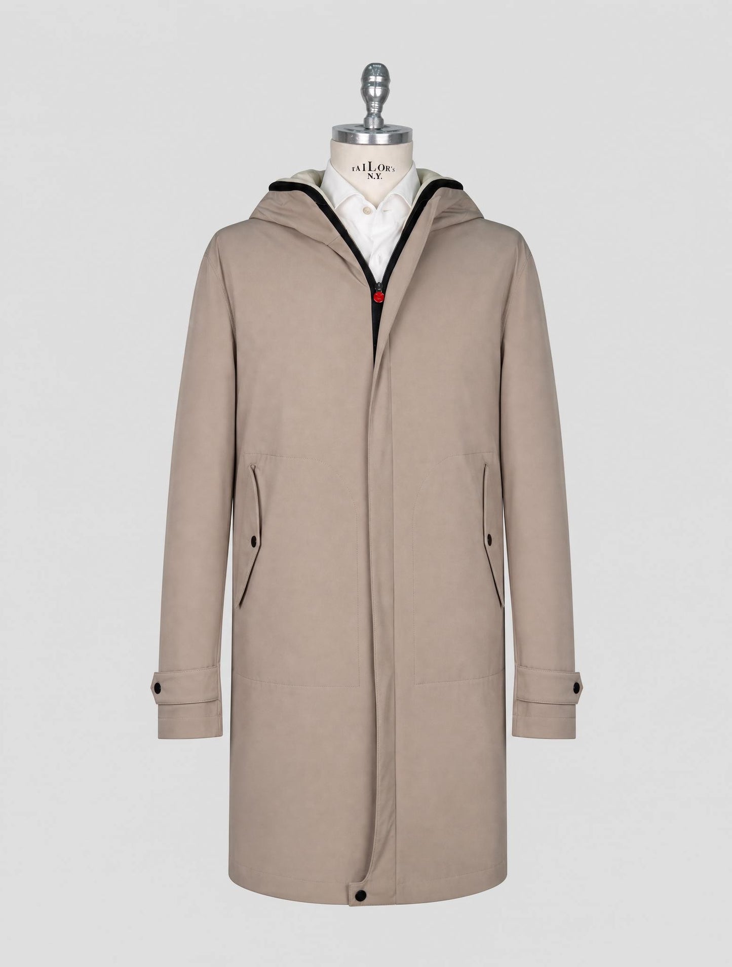 Kiton Taupe Pa Pl Ea Overcoat