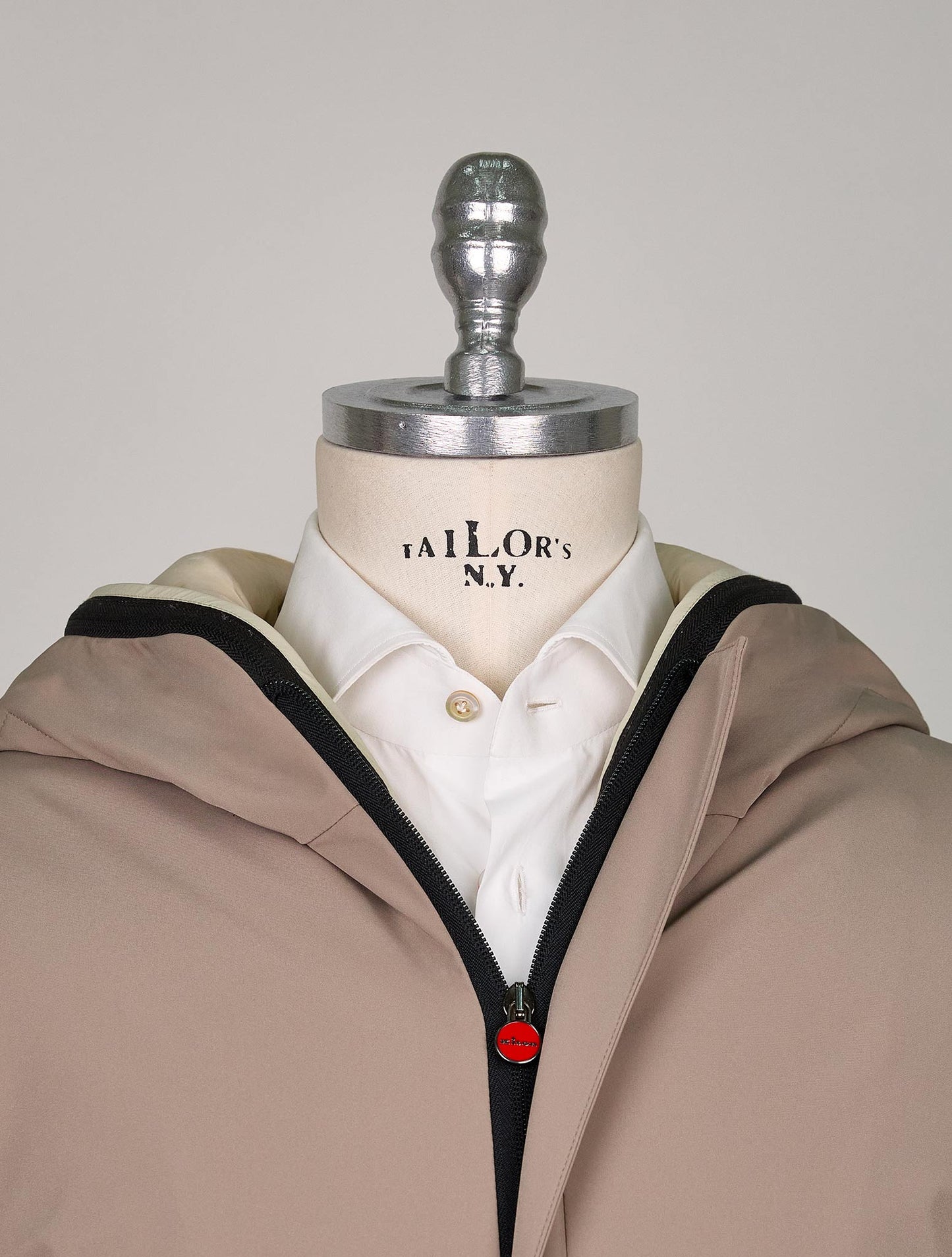 Kiton Taupe Pa Pl Ea Overcoat
