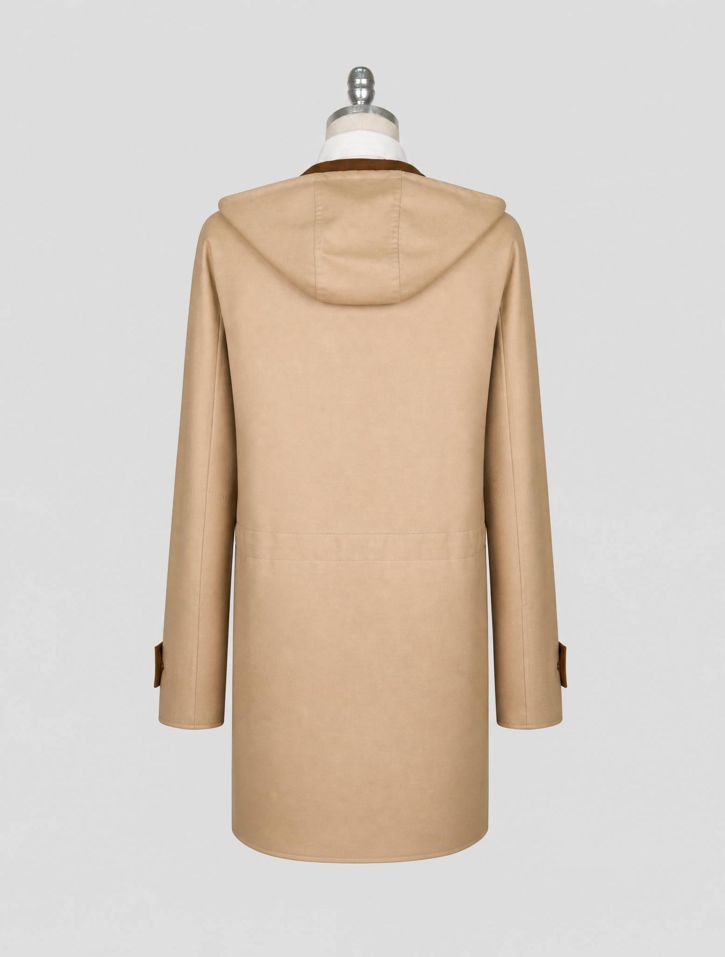 Kiton Beige Wool Ea Overcoat