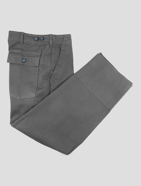 Kiton Knt Dark Gray Cotton Ea Pants