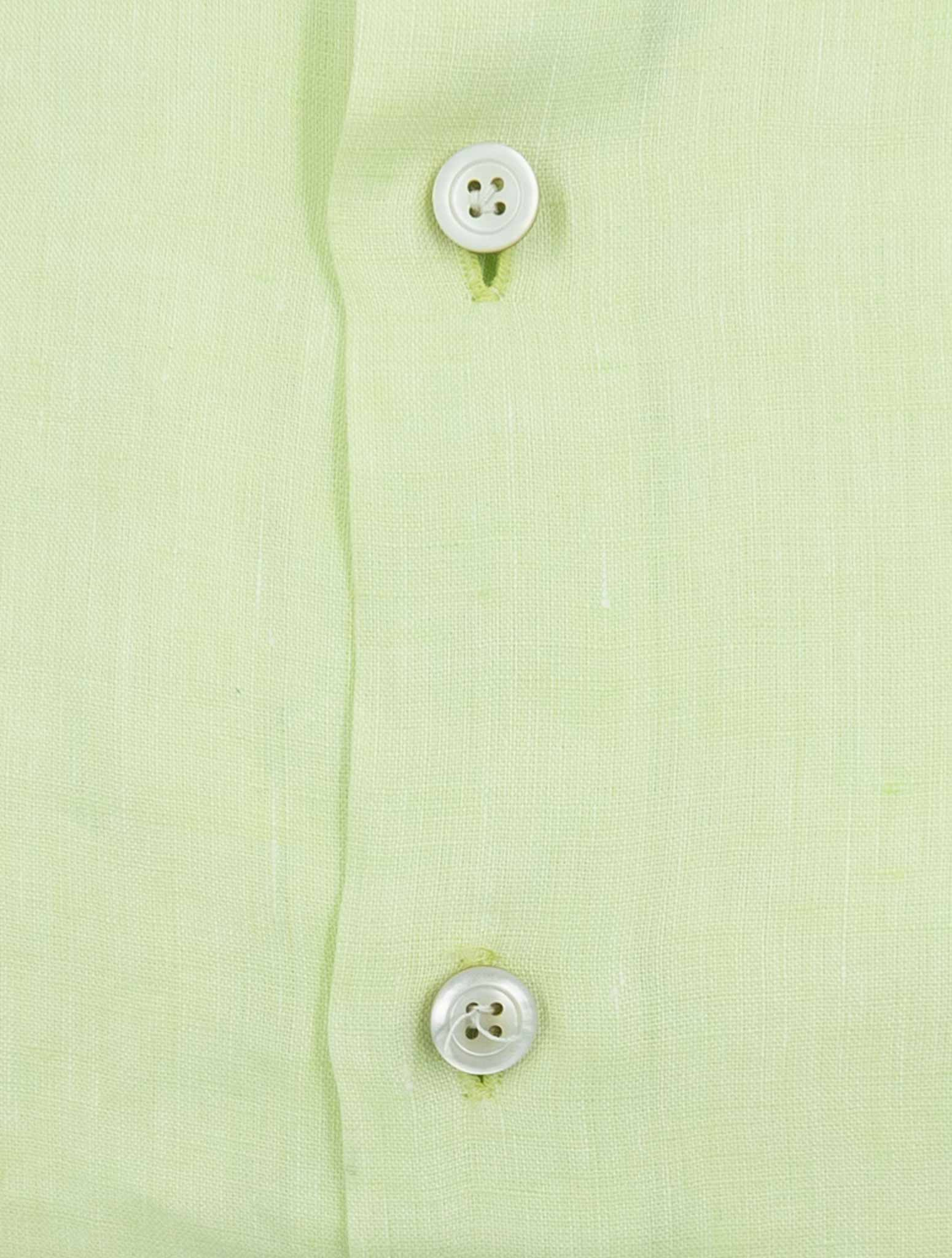 Kiton Green Linen Shirt
