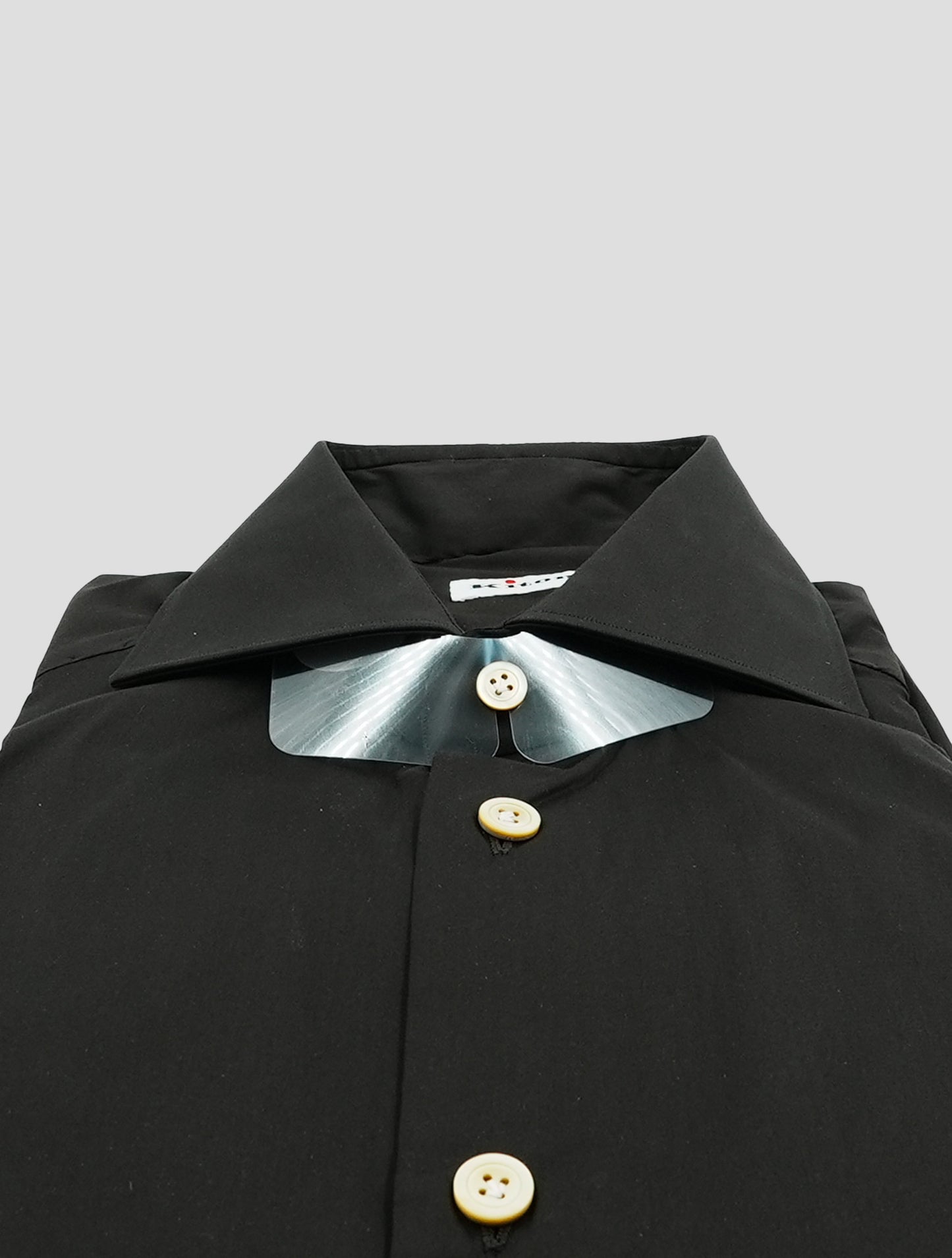 Kiton Black Cotton Pa Ea Shirt