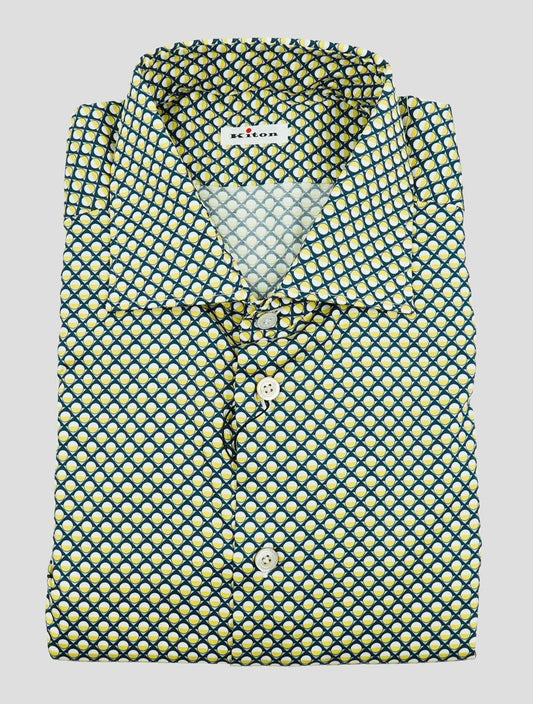 Kiton Multicolor Cotton Ea Shirt