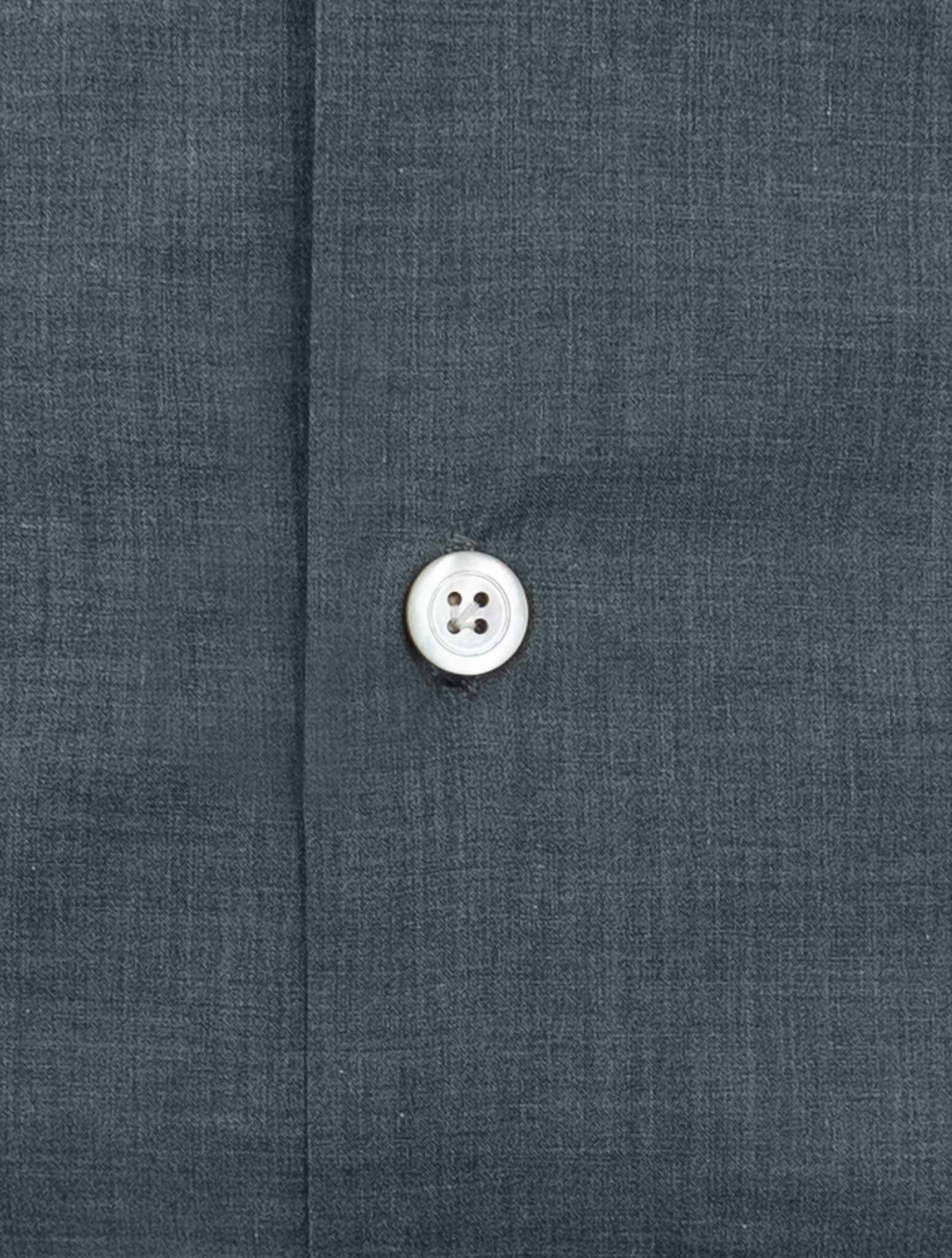 Kiton Gray Cotton Shirt
