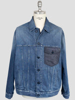 Kiton Knt Denim Cotton Ea Coat