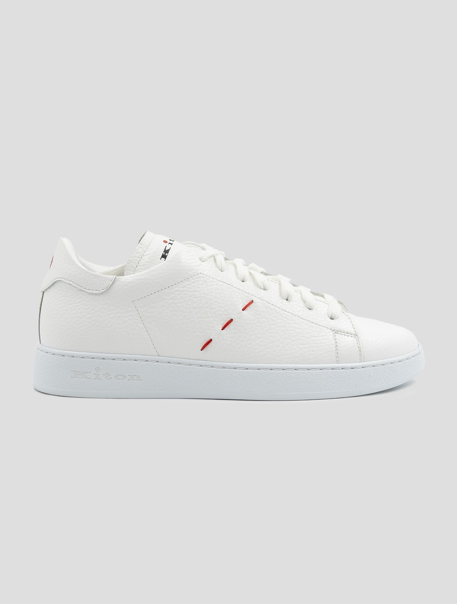 Kiton White Leather Sneakers