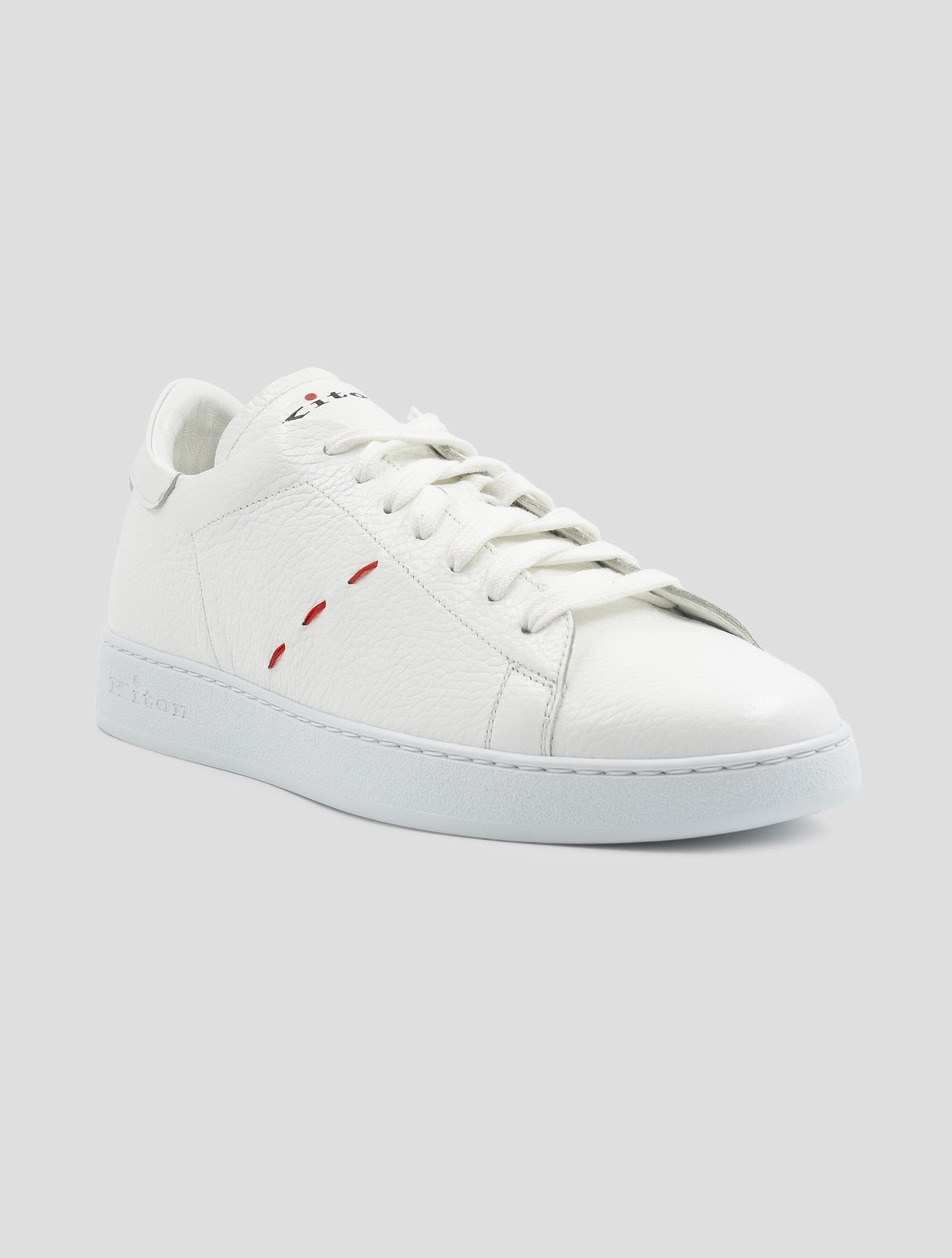 Kiton White Leather Sneakers