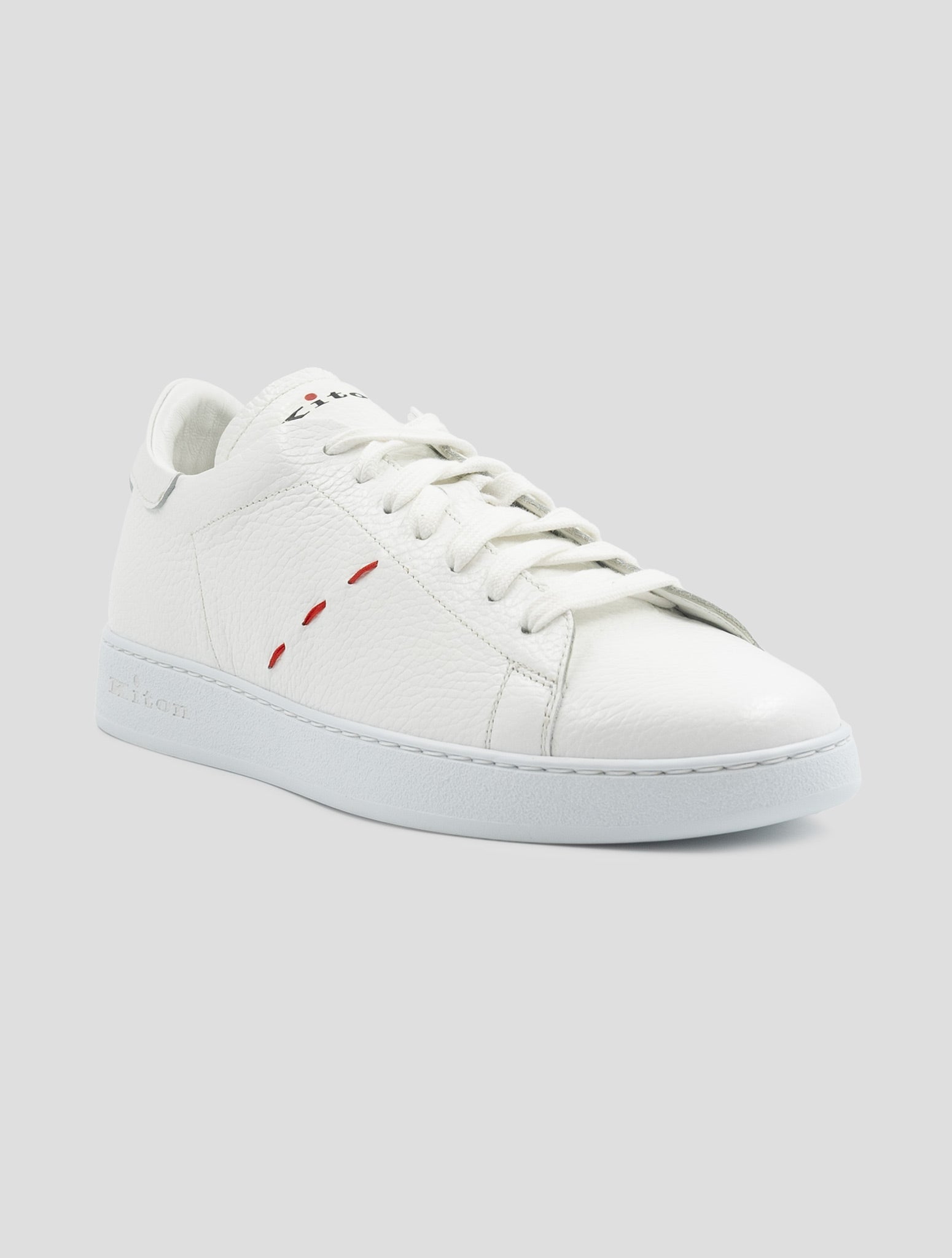Kiton White Leather Sneakers