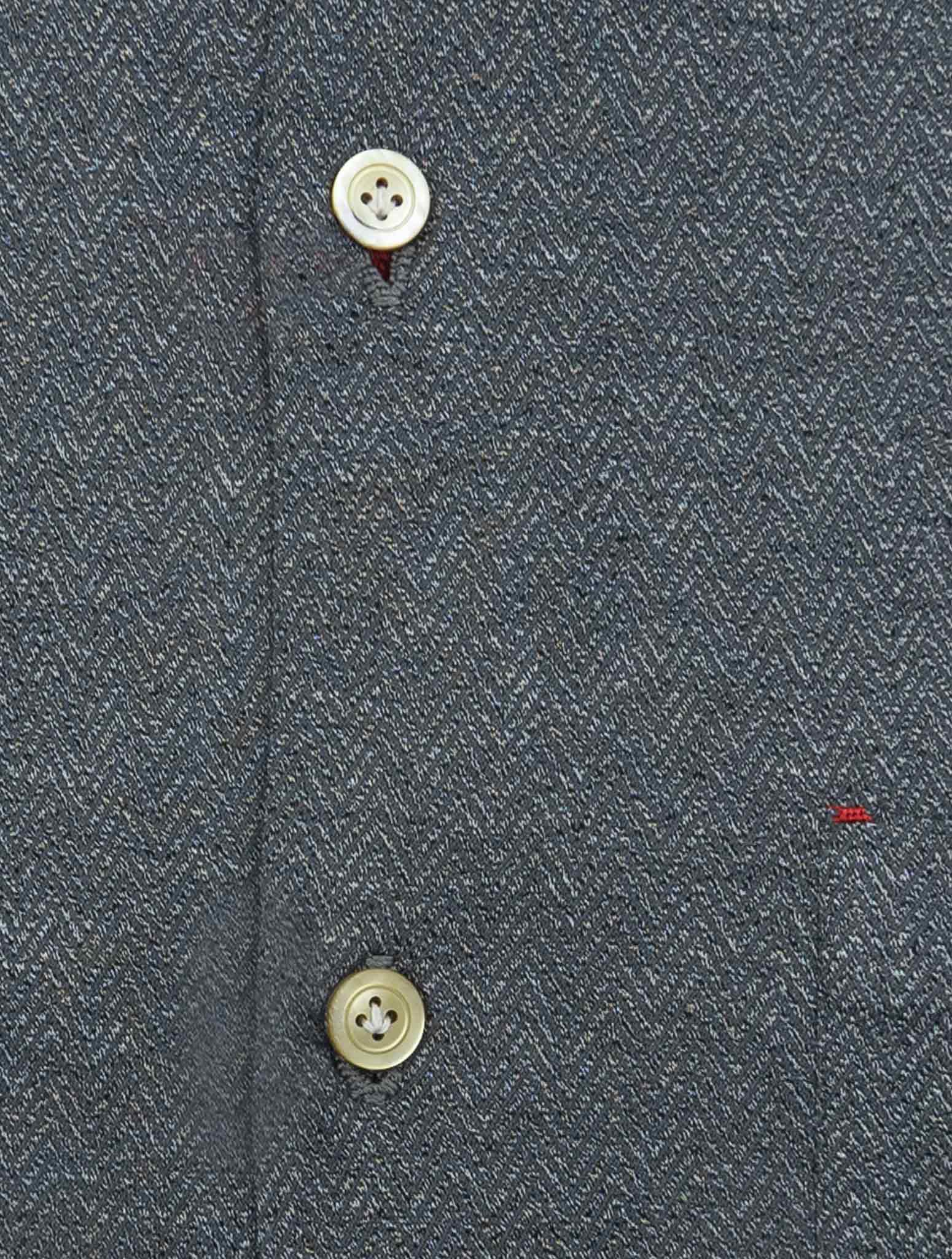 Kiton Gray Cotton Shirt Nerano