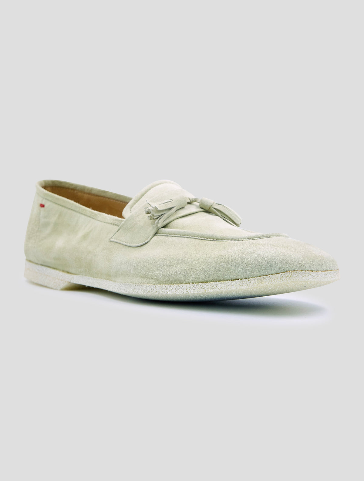 Kiton Beige Leather Suede Loafers