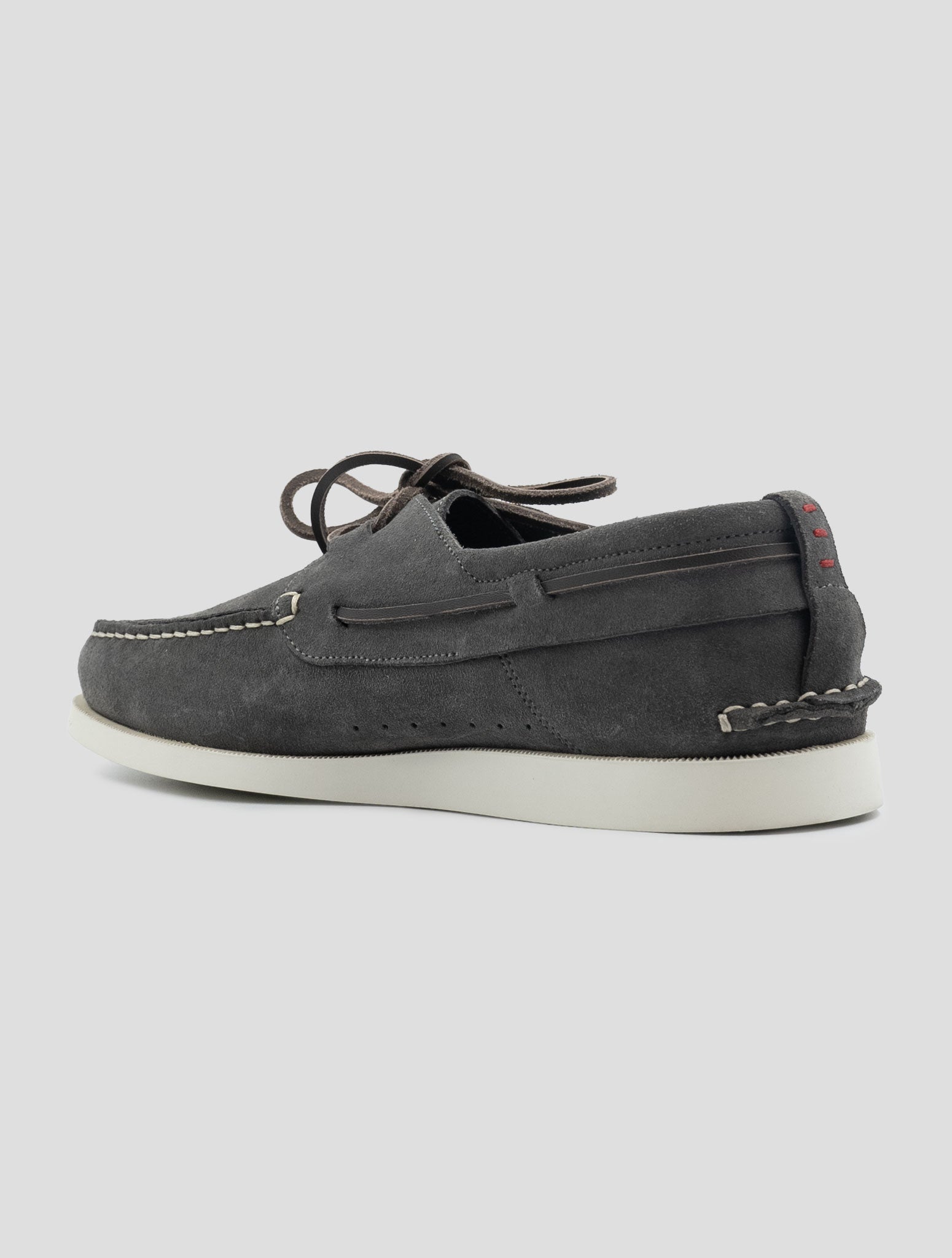 Kiton Gray Leather Suede Loafers