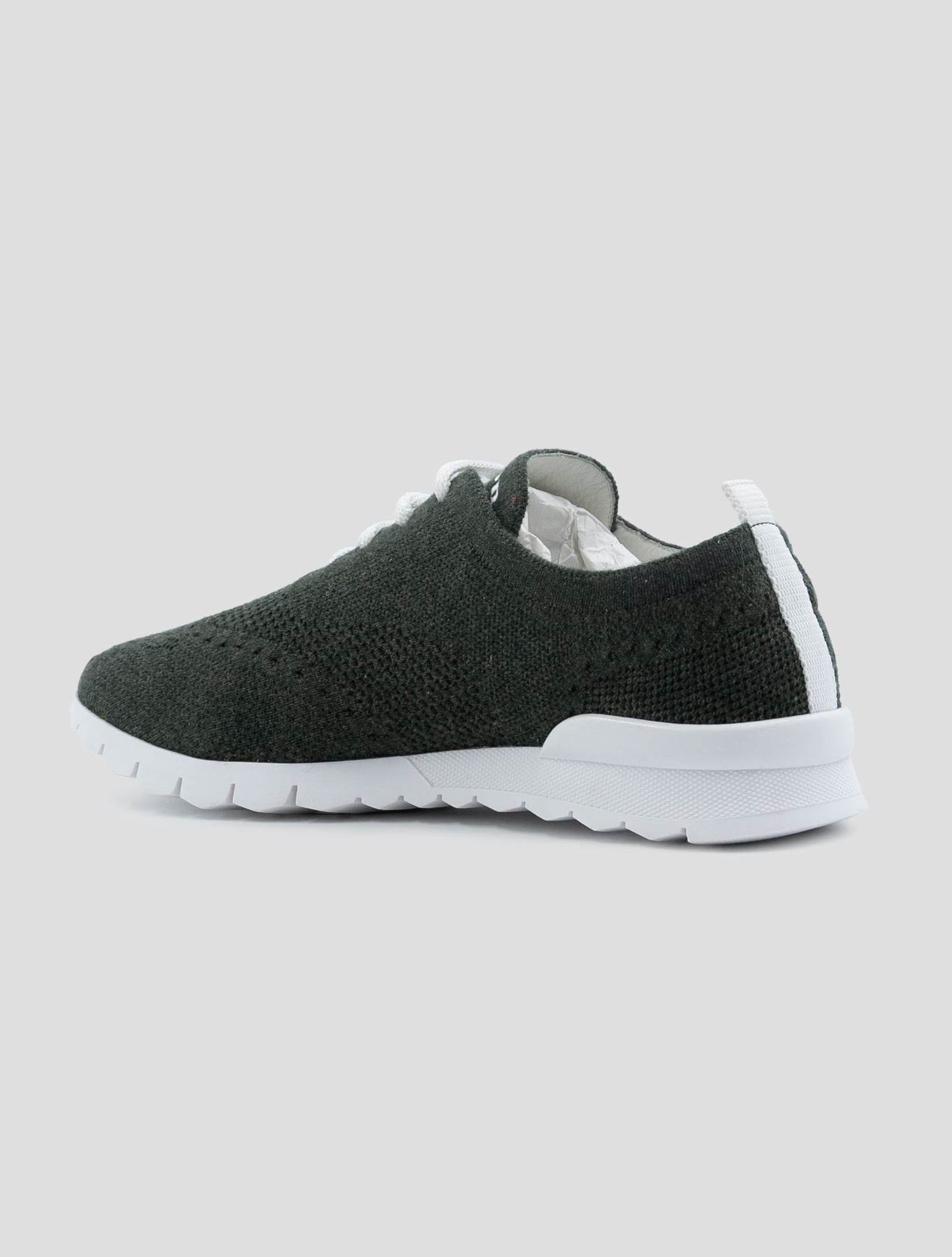 Kiton Green Cashmere Pl Sneakers