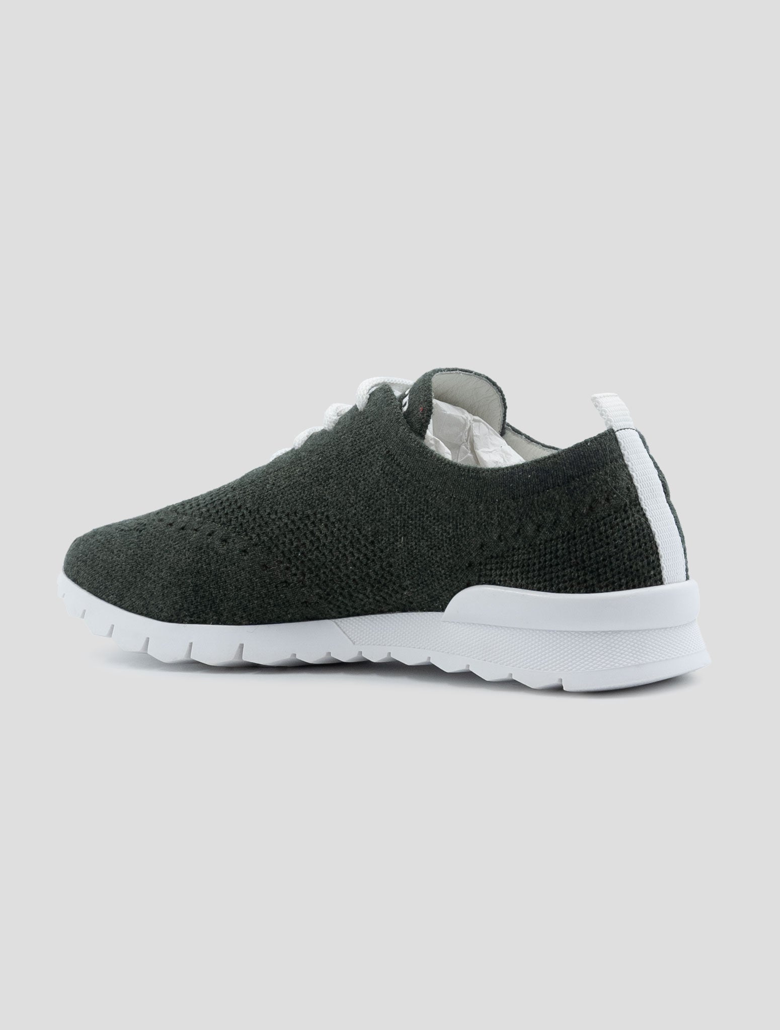 Kiton Green Cashmere Pl Sneakers