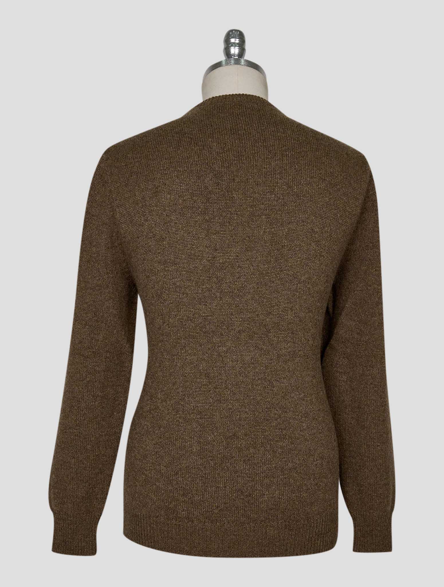 Kiton Brown Cashmere Sweater Crewneck