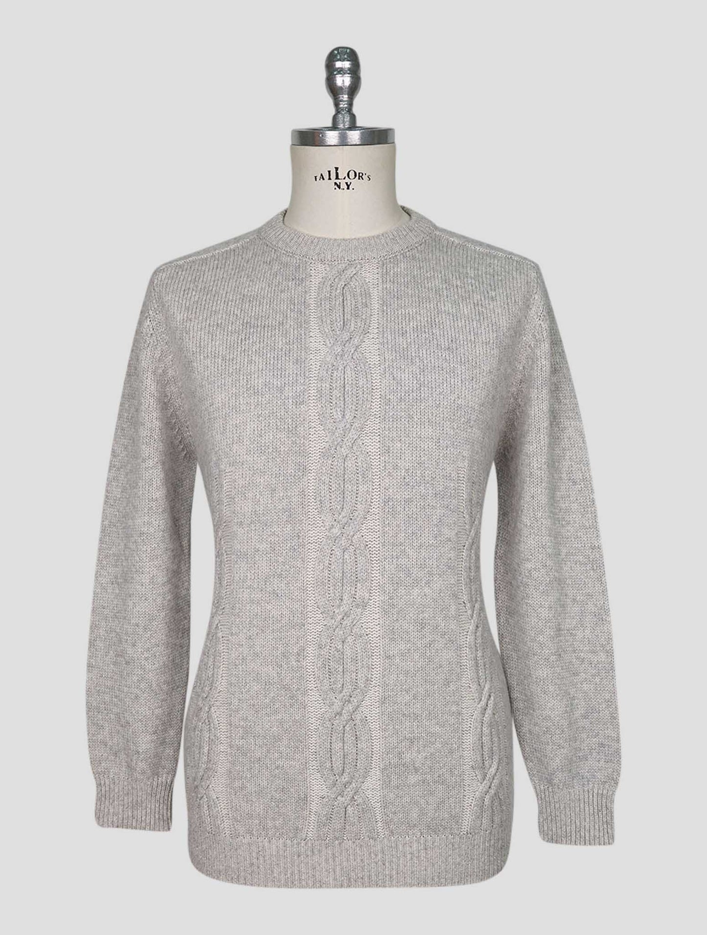 Kiton Gray Cashmere Sweater Crewneck