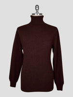 Kiton Brown Cashmere Sweater Turtleneck
