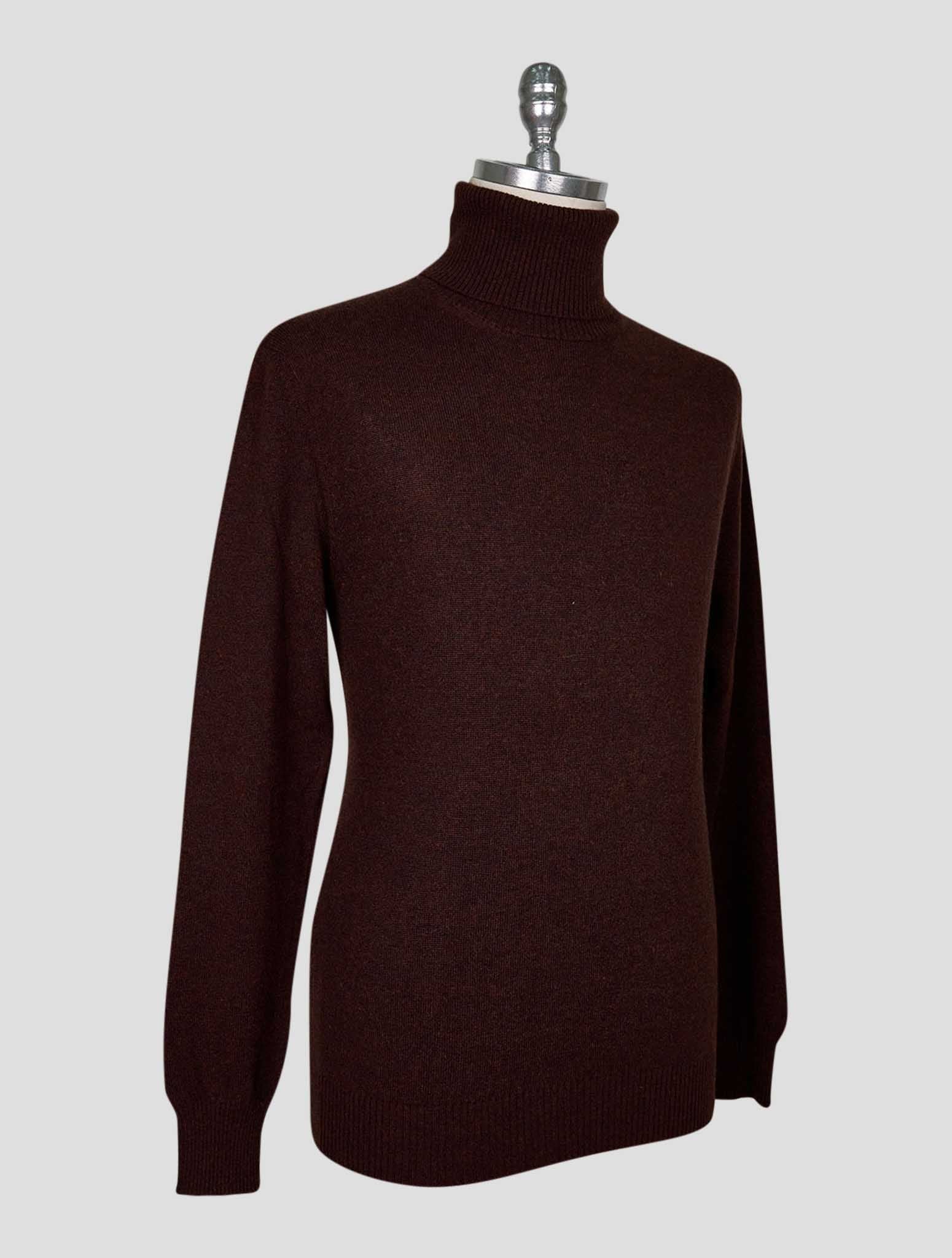 Kiton Brown Cashmere Sweater Turtleneck