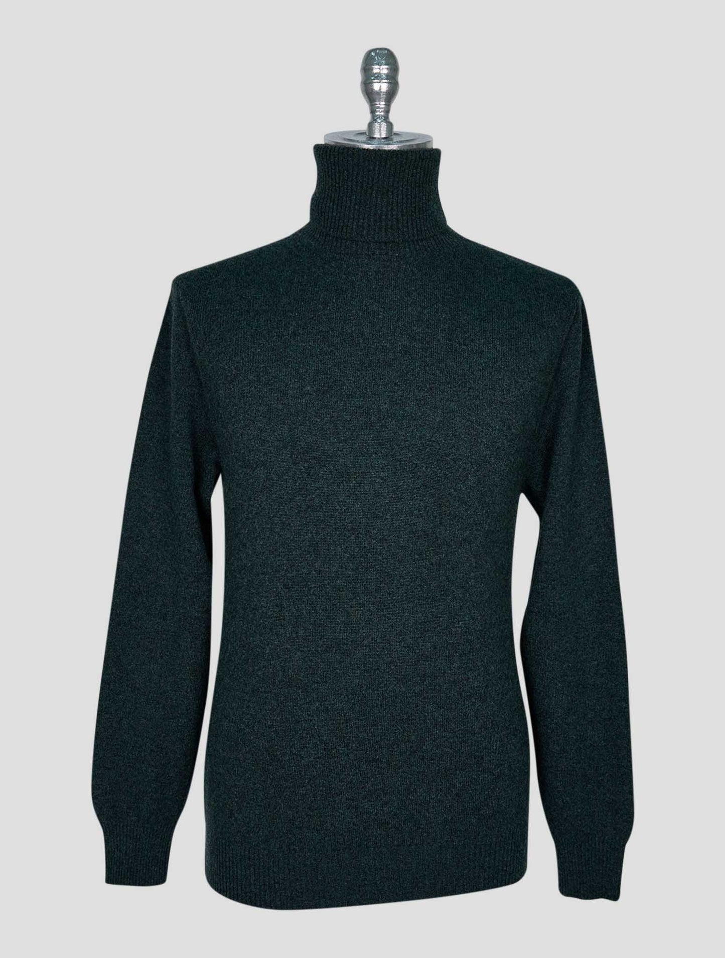 Kiton Green Cashmere Sweater Turtleneck