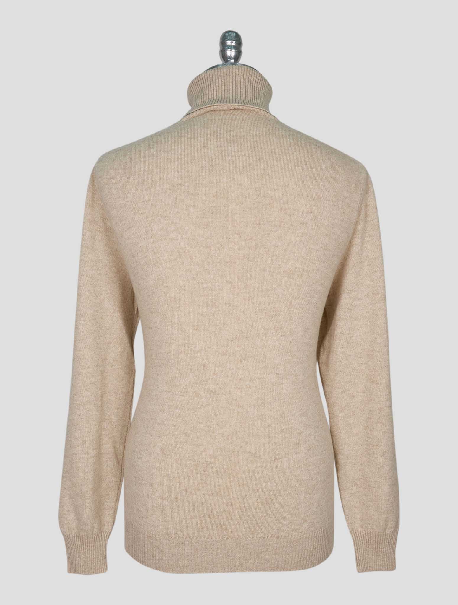 Kiton Beige Cashmere Sweater Turtleneck