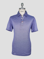 Kiton Blue Cotton Polo Positano