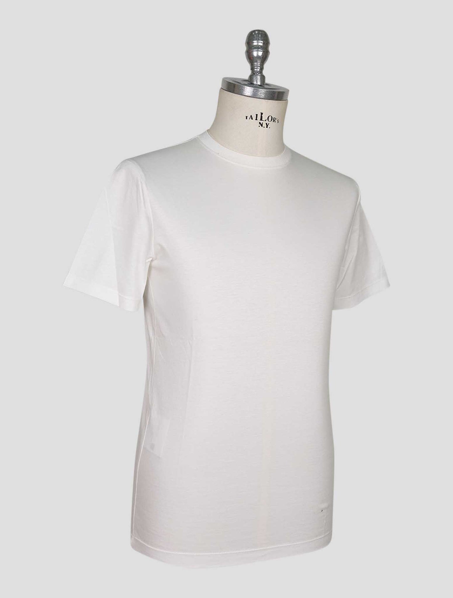 Kiton White Cotton T-Shirt