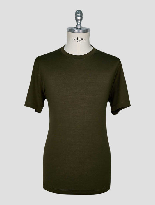 Kiton Green Cotton T-Shirt