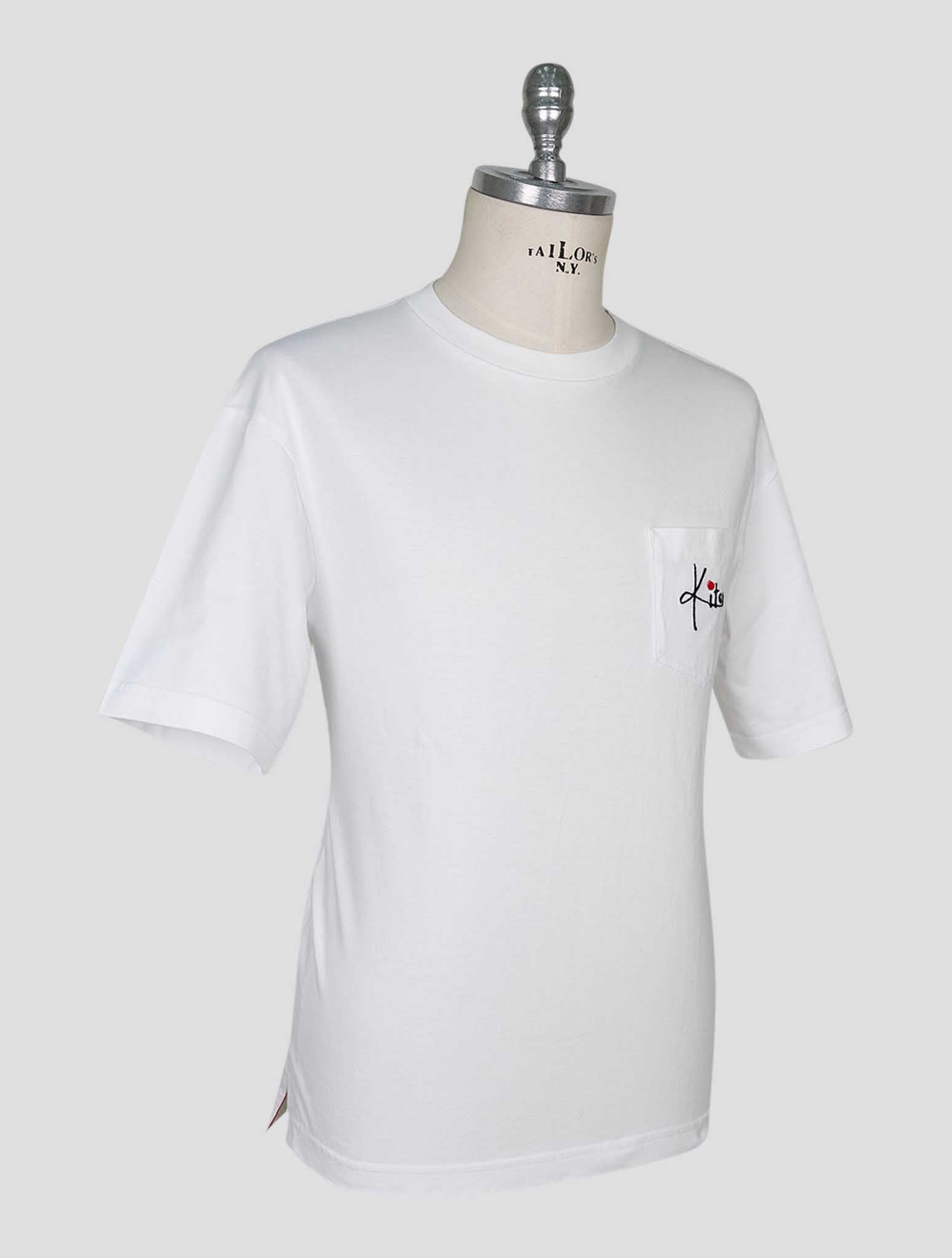 Kiton White Cotton T-Shirt