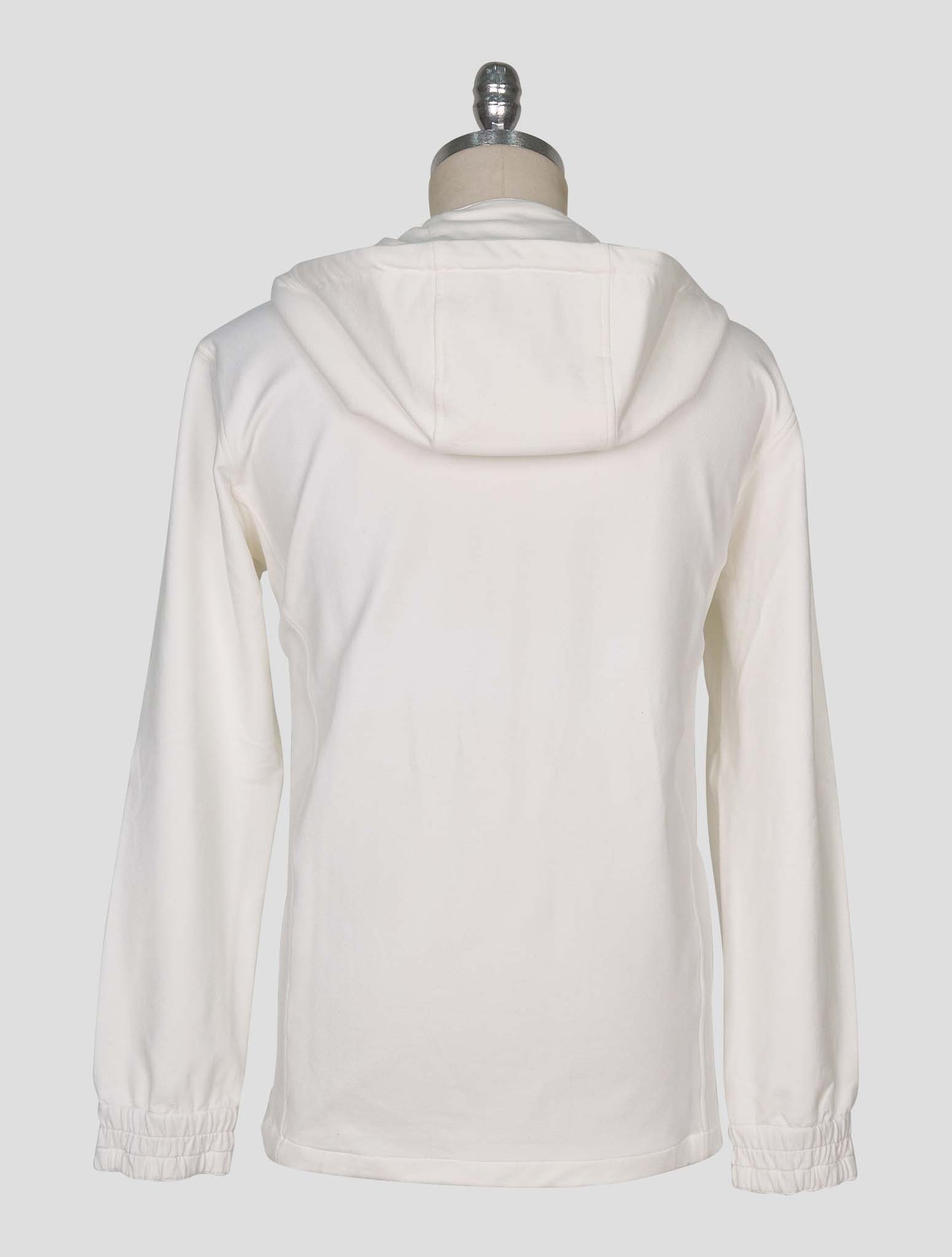 Kiton White Cotton Ea Sweater Full Zip