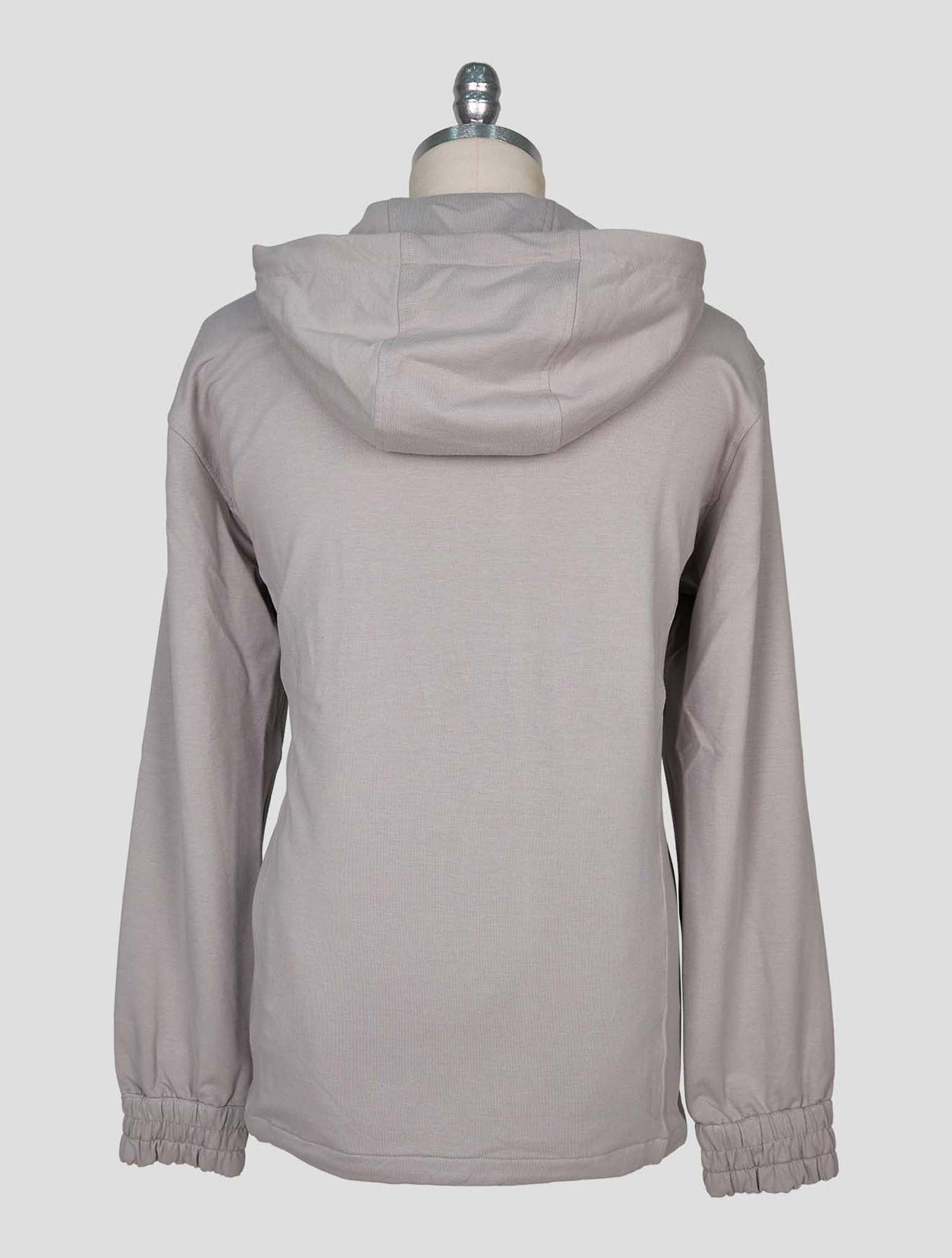 Kiton Gray Cotton Ea Sweater Full Zip
