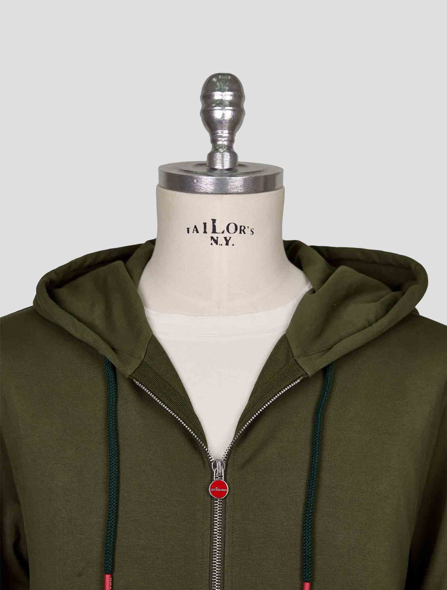 Kiton Green Cotton Ea Tracksuit