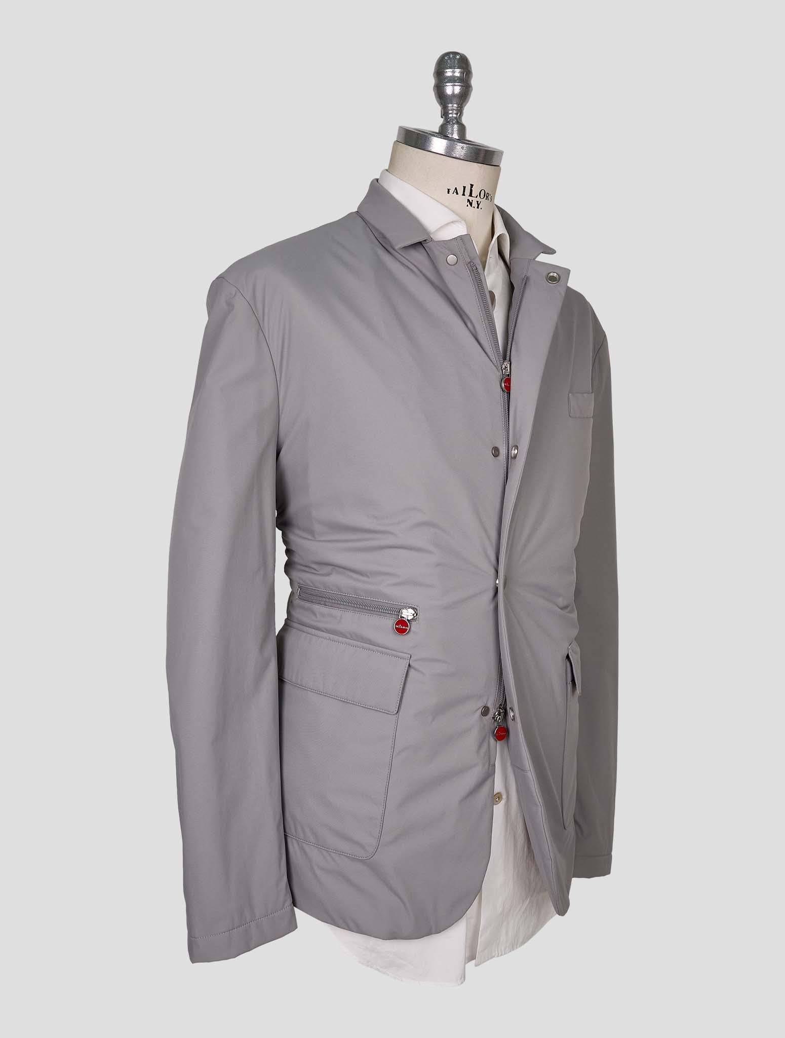 Kiton Gray Pl Viscose Ea Coat