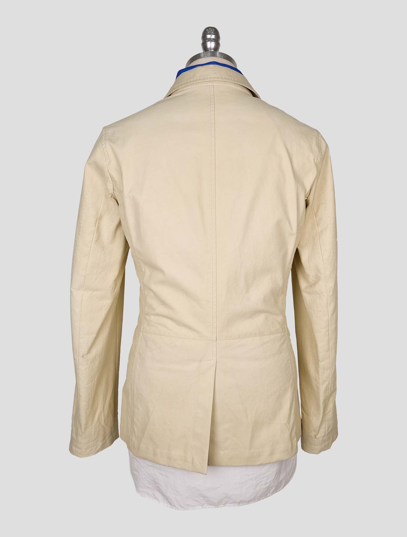 Kiton Beige Leather Blazer