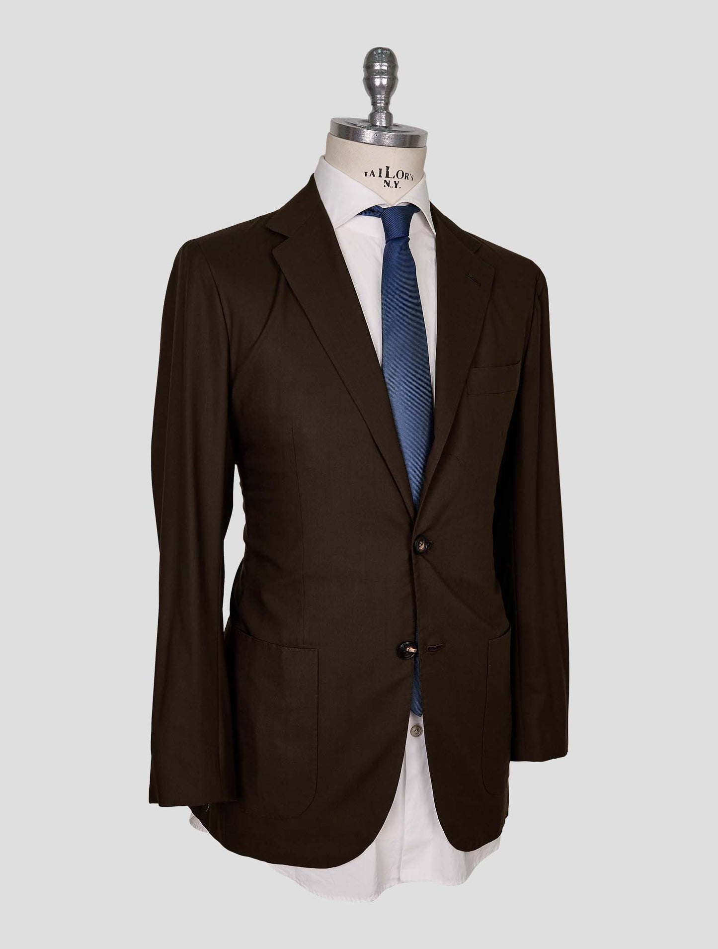 Kiton Brown Wool Blazer
