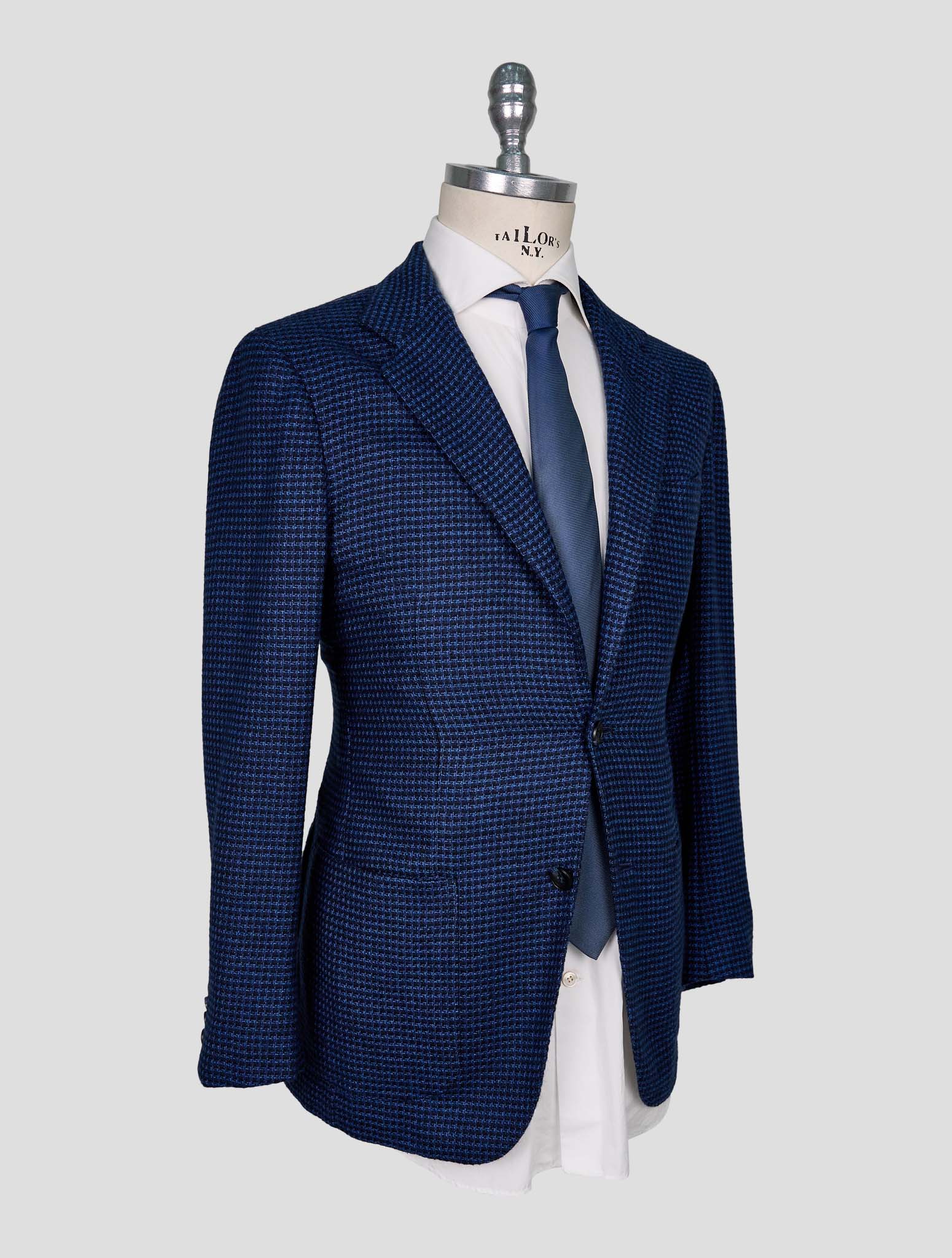 Kiton Blue Cashmere Blazer