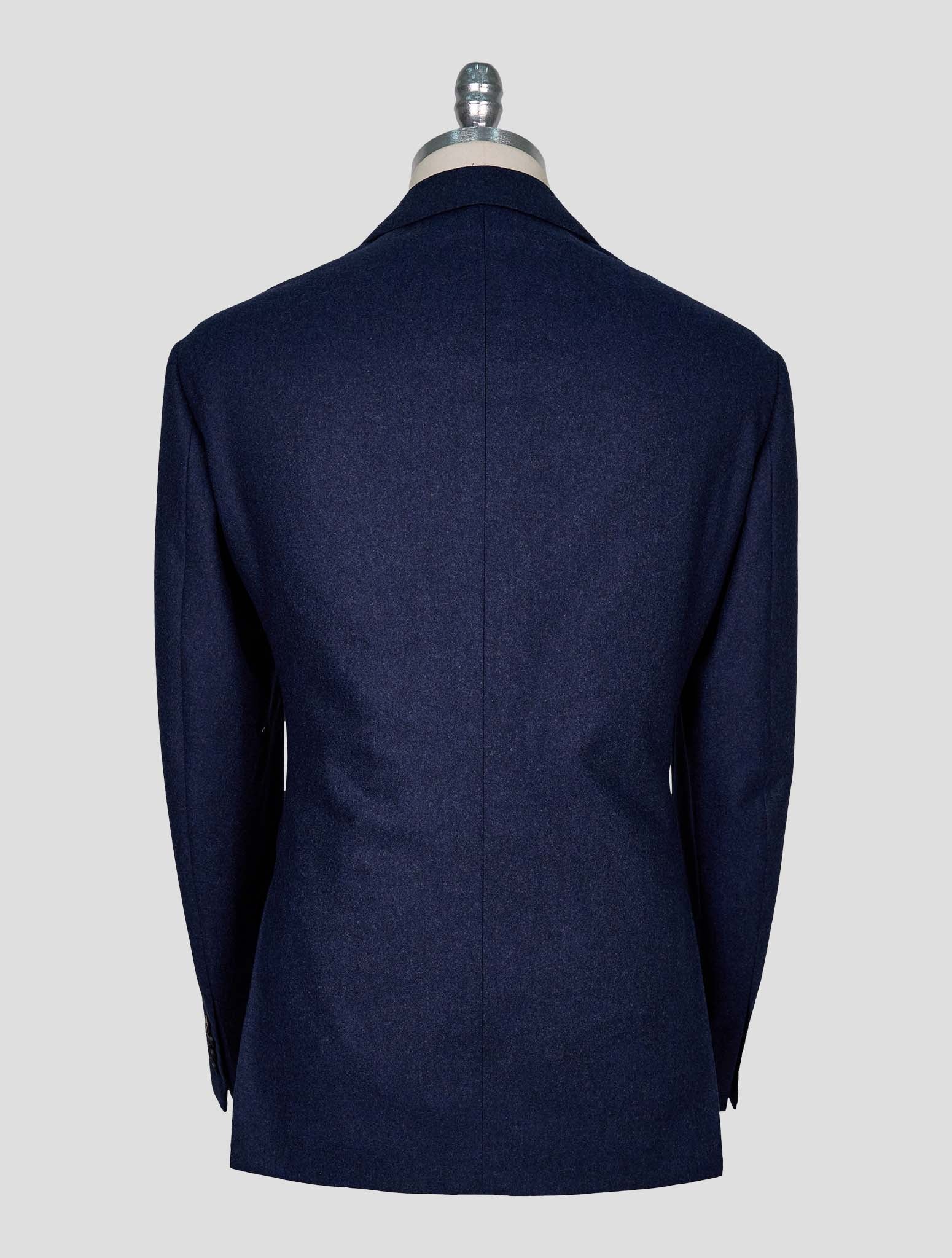 Kiton Blue Wool Blazer
