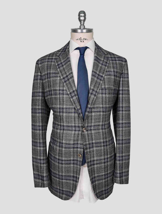 Kiton Multicolor Cashmere Virgin Wool Silk Linen Blazer
